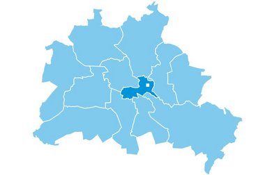 Karte Friedrichshain
