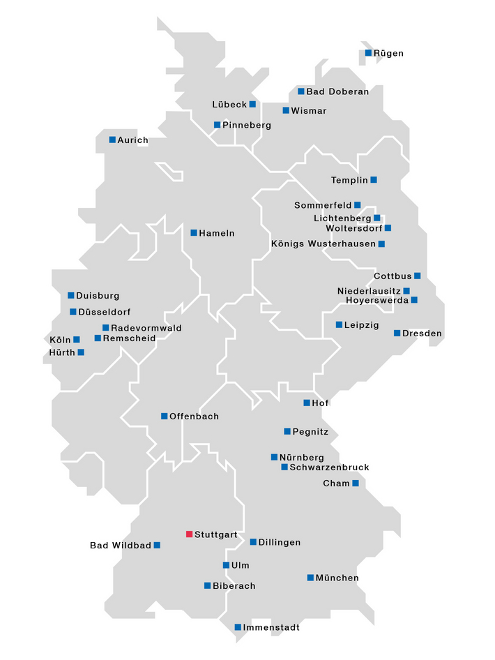 Standorte Sana Medizintechnisches Servicezentrum, Medizintechnik, Krankenhaus, Gesundheitsbranche