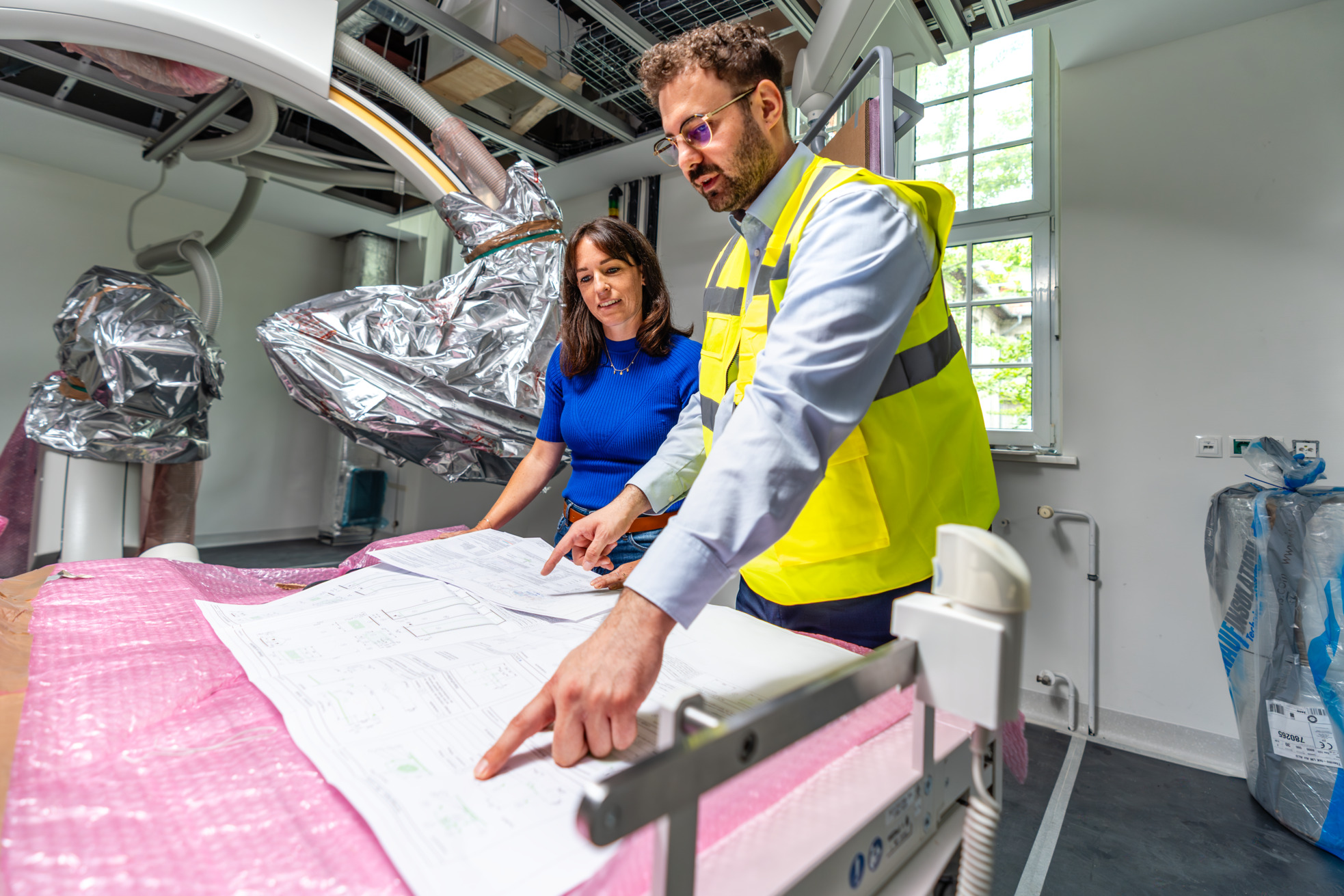 Medizintechniker bei der Planung