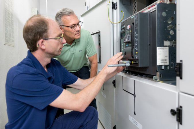 Ingenieure besprechen sich