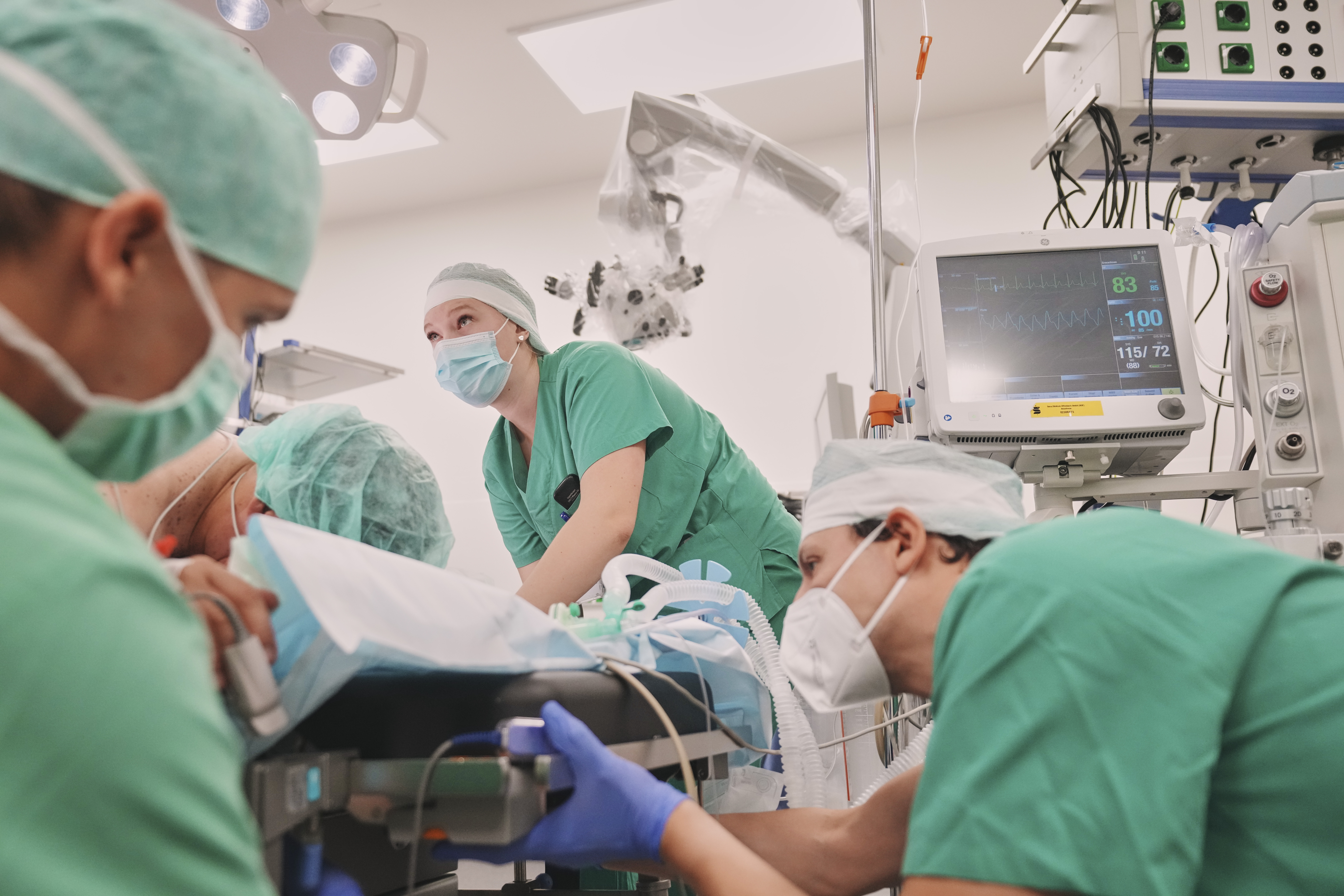 Anästhesisten im Operationssaal