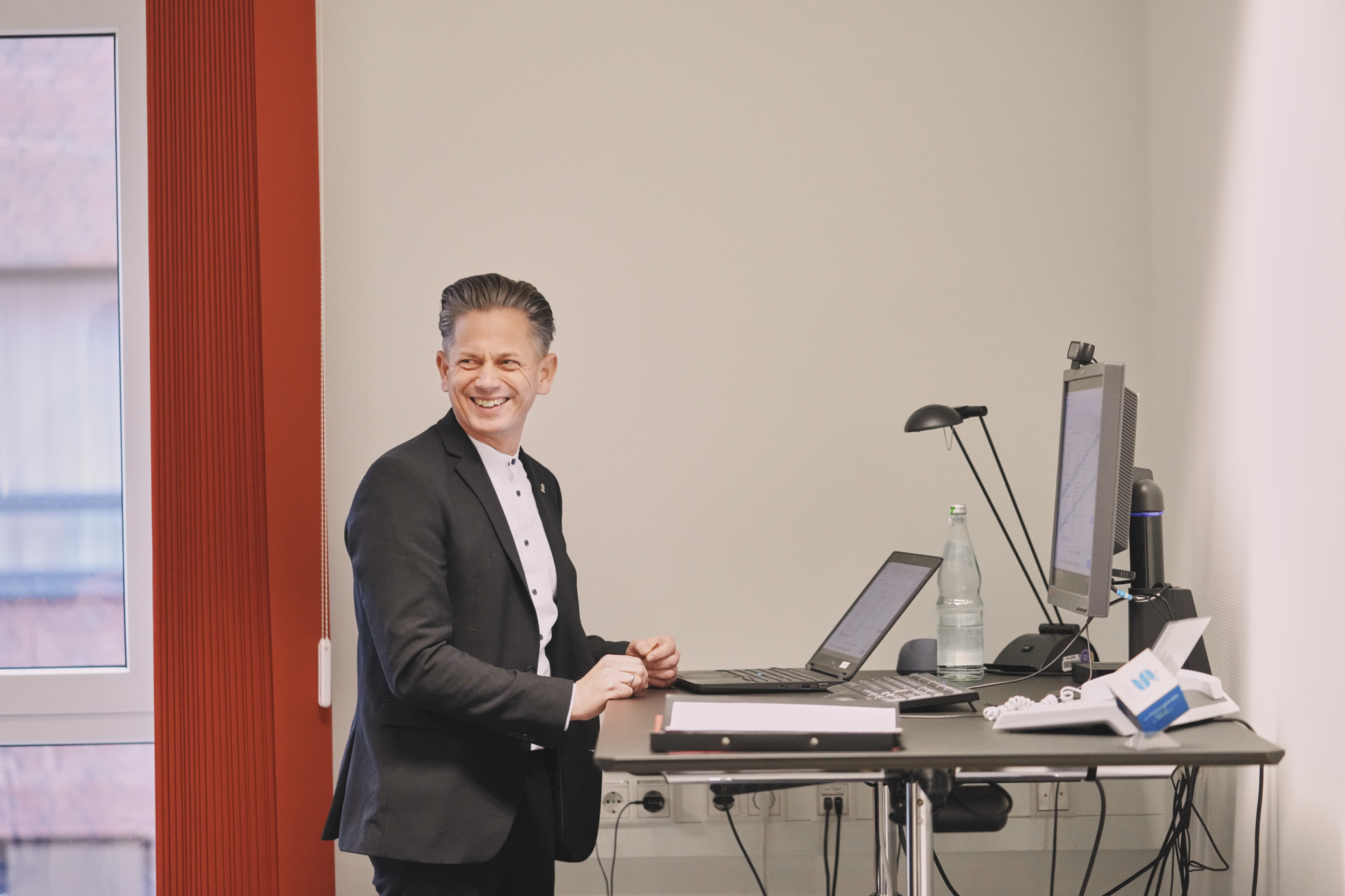 Projektmanager bei der Immobilienplanung