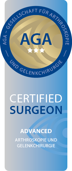 AGA Certified Advanced surgeon (Inhaber: Dr. Jens Kellinghaus)