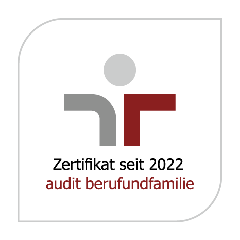 Zertifikatslogo audit berufundfamilie seit 2022