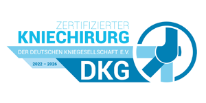 Logo Zertifikat DKG-Kniechirurg (Zertifikats-Inhaber: Dr. med. Christoph Offerhaus)