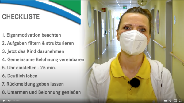 IntraActPlus-Therapeutin mit Homeschooling Checkliste