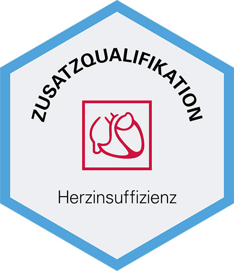 Logo: Zusatzqualifikation für Herzinsuffizienz