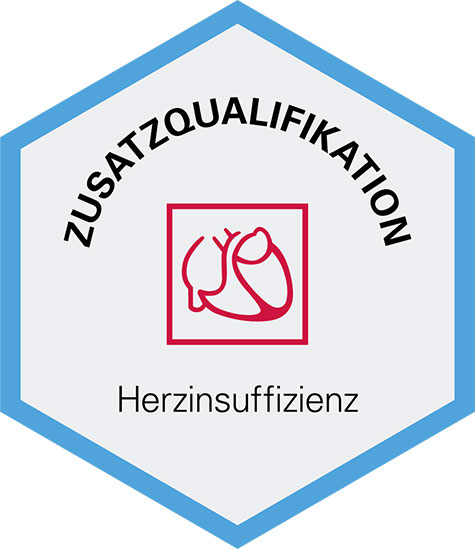 Logo: Zusatzqualifikation für Herzinsuffizienz