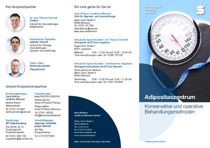 Flyer Adipositaszentrum Biberach