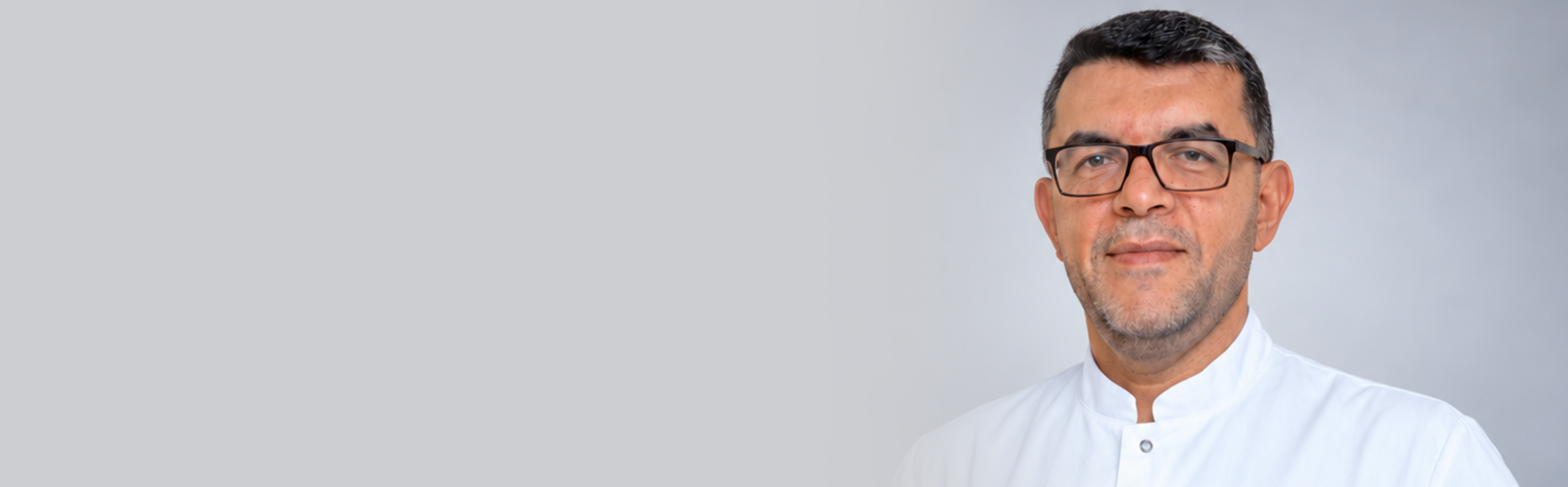 Webseiten Titelbild der Pneumologie mit Chefarzt Dr. med. Saleh Al Hamdou