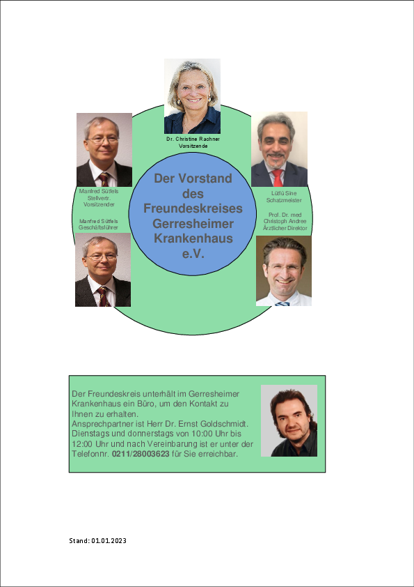 Organisgramm des Vorstands - Freundeskreis Gerresheimer Krankenhaus e. V.