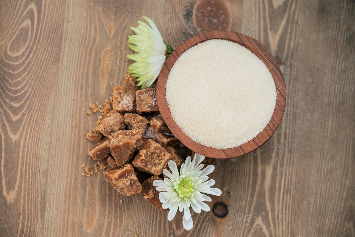 Kokosblütenzucker und Zucker im Vergleich