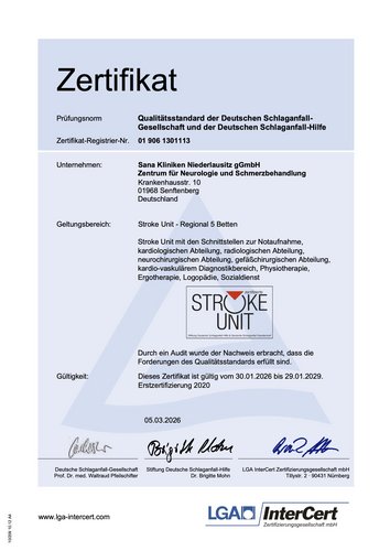 Zertifikat Stroke Unit