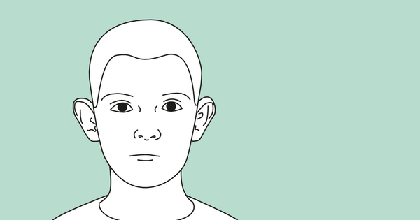 Abstehende Ohren Ansicht von Vorne