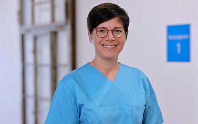 Catharina Gießner, Leiterin Hygiene der Sana Kliniken Niederlausitz, Porträt
