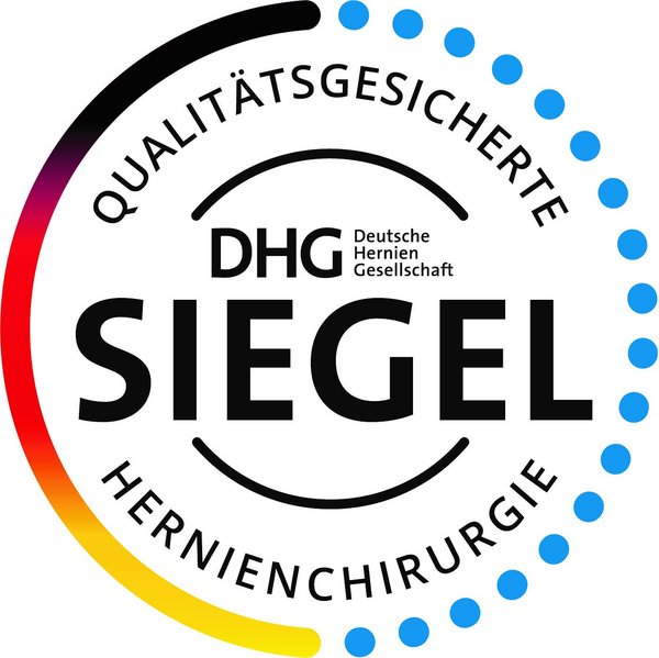 Logo DHG-Siegel Qualitätsgesicherte Hernienchirurgie