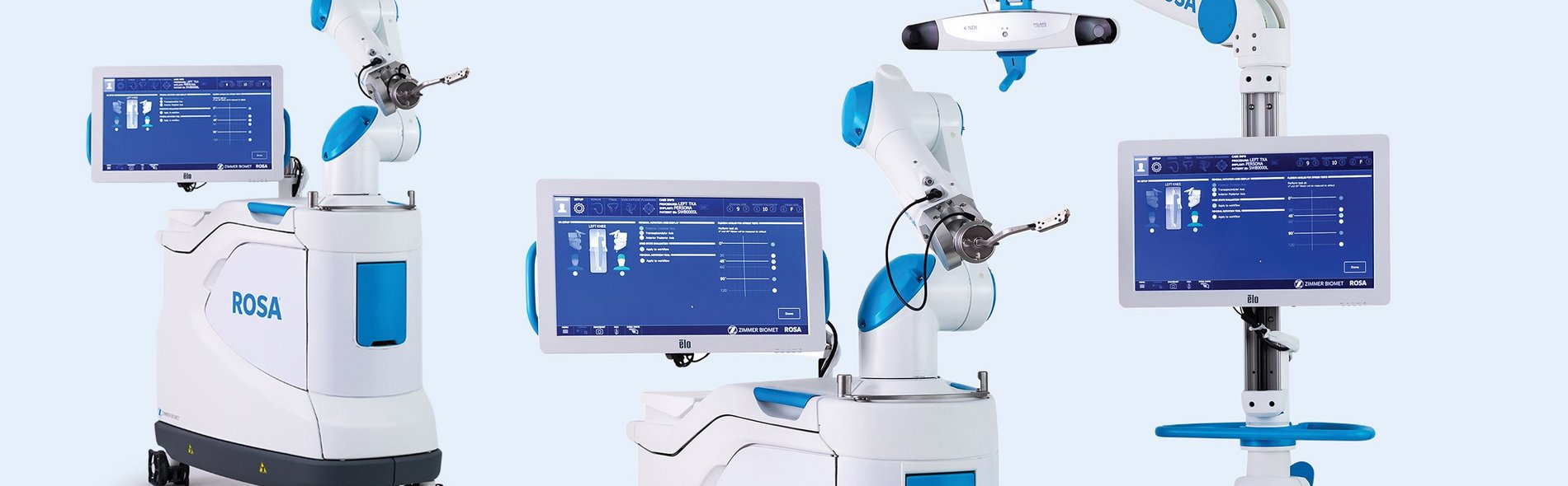 Abbildung des ROSA-Roboters für robotergestützte Knieprothesen-OP