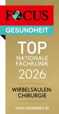 FOCUS-Siegel 2026 für Wirbelsäulenchirurgie