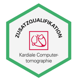 Siegel über die Zusatzqualifikation der Deutschen Gesellschaft für Kardiologie – Herz- und Kreislaufforschung e.V. für die Kardiale Computertomographie