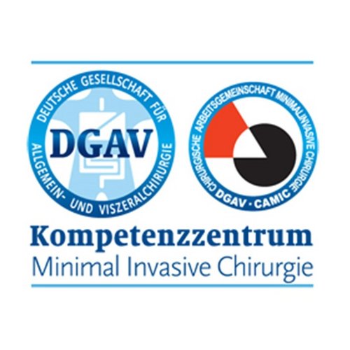 Логотип Центра компетенции миниинвазивной хирургии клиники Sana Лейпциг