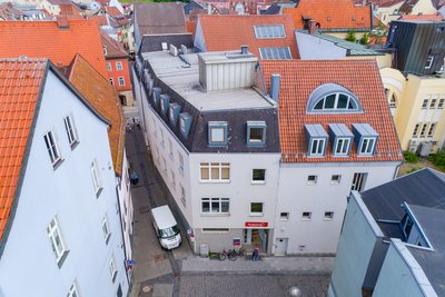 Luftaufnahme des MVZ Sana Kliniken Oberfranken Coburg - Spitalgasse