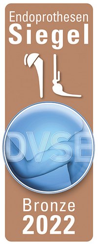 Endoprothesen-Siegel der DVSE in Bronze (2022) Endoprothesen-Siegel der DVSE in Bronze (2022)