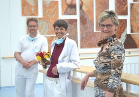 Dr. med. Oec. med. Knut Müller, Ärztlicher Direktor, PD Dr. med. Thomas Hirsch, Silke Ritschel, Geschäftsführerin Sana-Krankenhaus Rügen