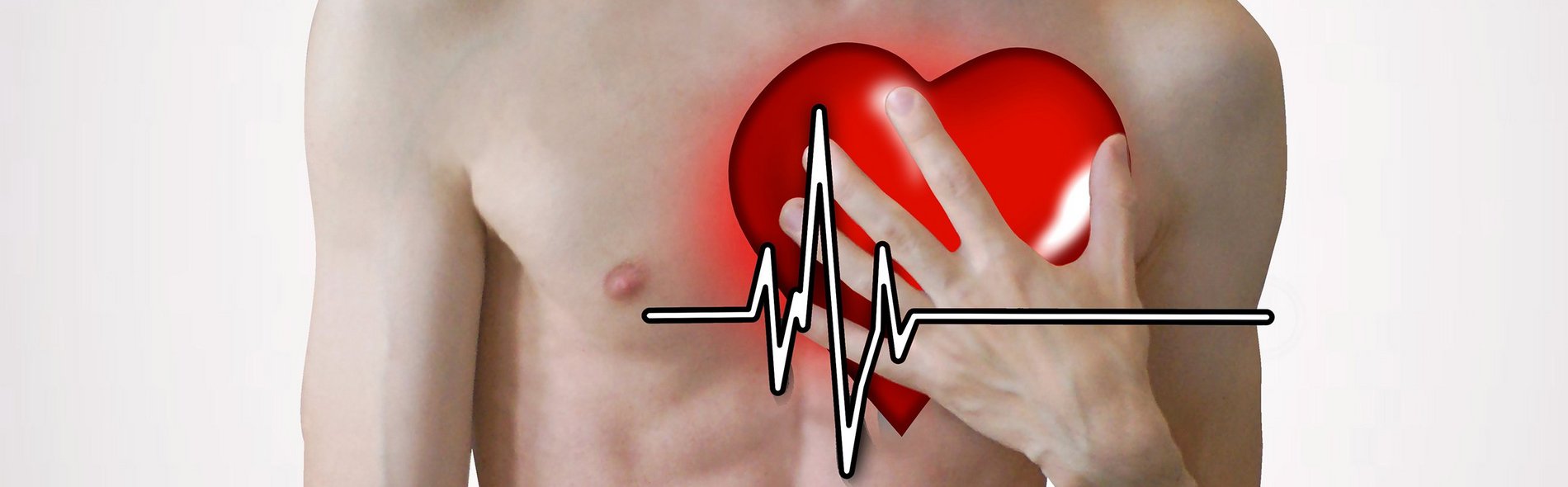 Brustschmerzen können ein Indiz für einen Herzinfarkt sein (Fotocollage: Stefan Mülders/Robystarm/OpenClipart-Vectors)