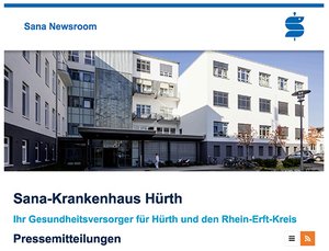Pressemitteilungen finden Sie im Sana Newsroom