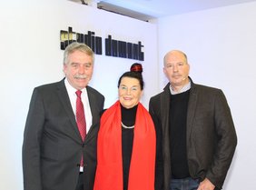 Professor Dr. Hans Udo Zieren, Eveline Kormann, Dr. Marc Goebel (von links) (Foto: Stefan Mülders)