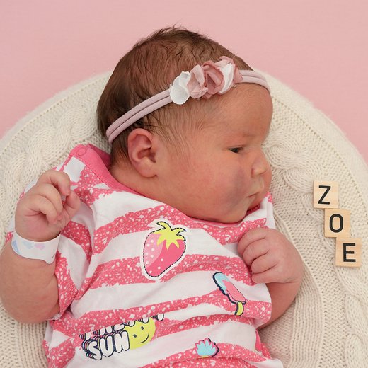 Babygaleriebild von Zoe, geboren vom 02.07.2025 im Sana Klinikum Hof